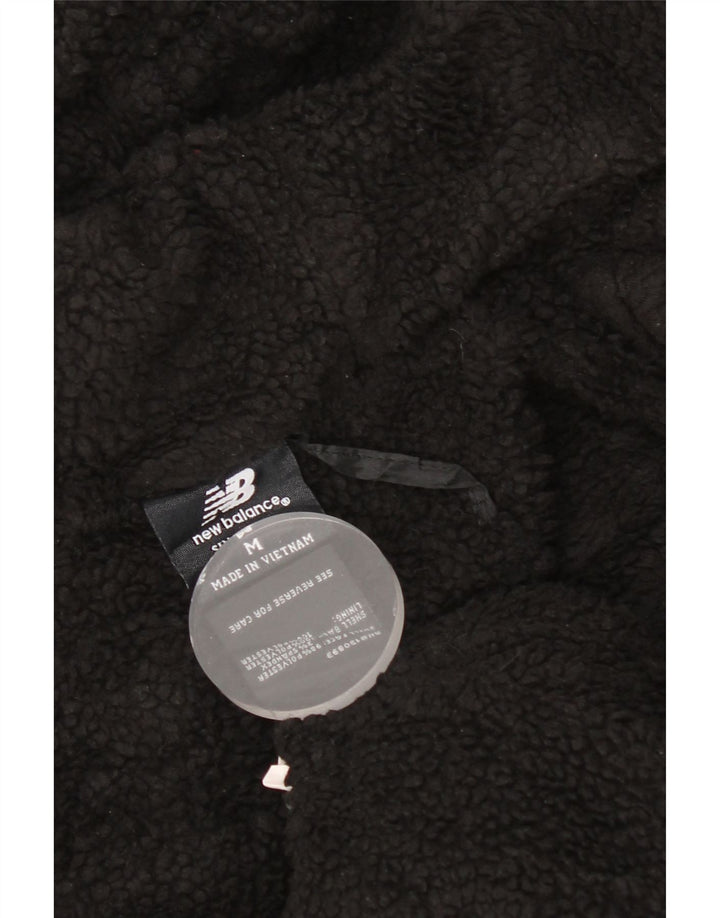 Pulover pentru bărbați New Balance Sherpa, cu fermoar, poliester mediu negru
