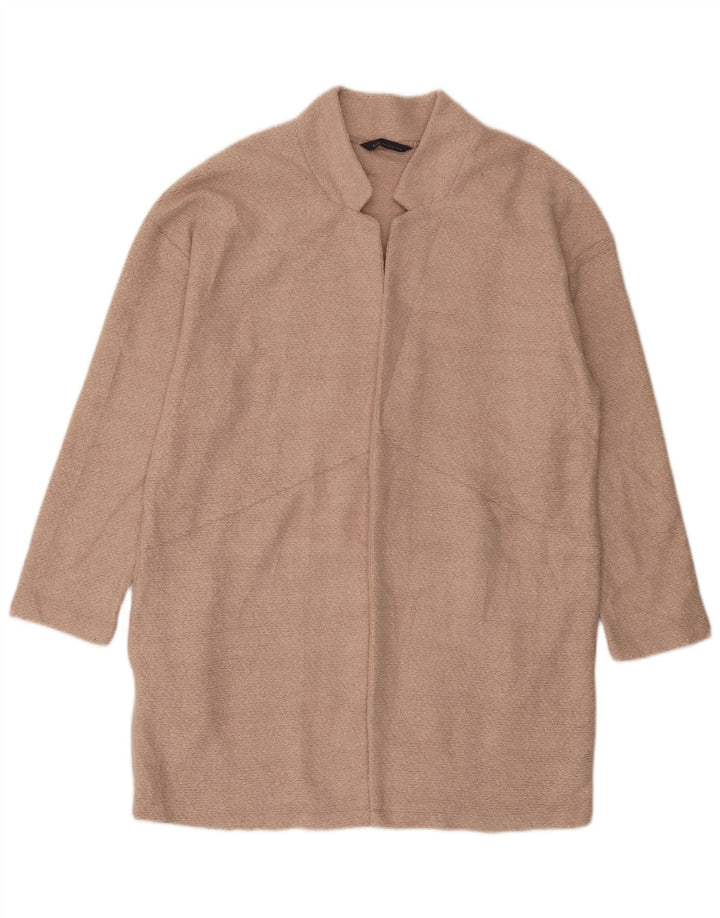 Pulover cardigan cu paragate pentru femei Marks & Spencer UK 16 Poliester roz mare