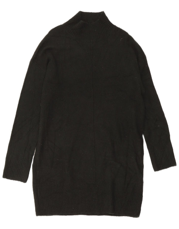 Oasis Rochie Jumper supradimensionată pentru femei cu mânecă lungă UK 14 Medium Black Acrilic
