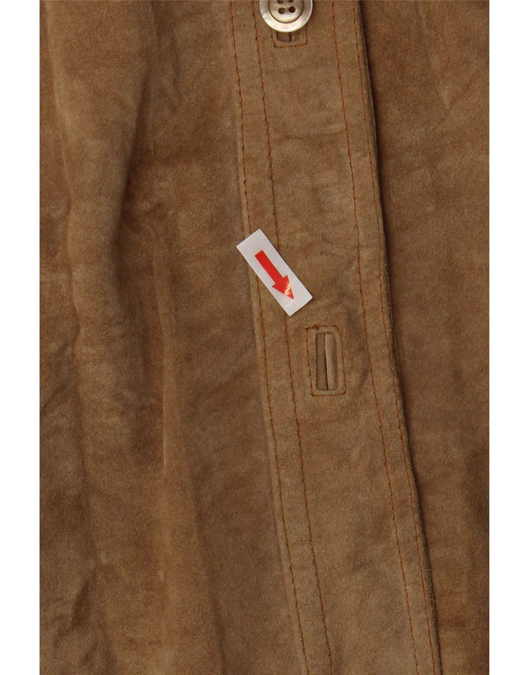 Jachetă vintage de piele intoarsa pentru femei UK 18 XL Bej