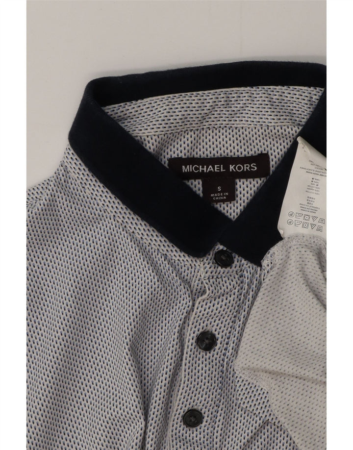 Tricou polo pentru bărbați Michael Kors, bumbac cu pete albastre mici
