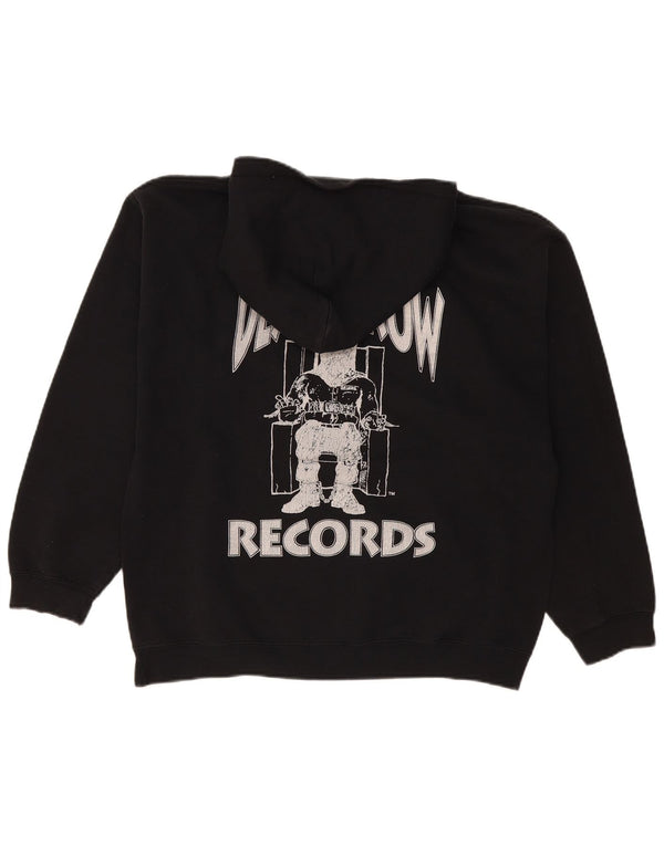 Jumper BoohooMan pentru bărbați cu glugă cu grafică UK 38/40 Medium Negru Poliester Music