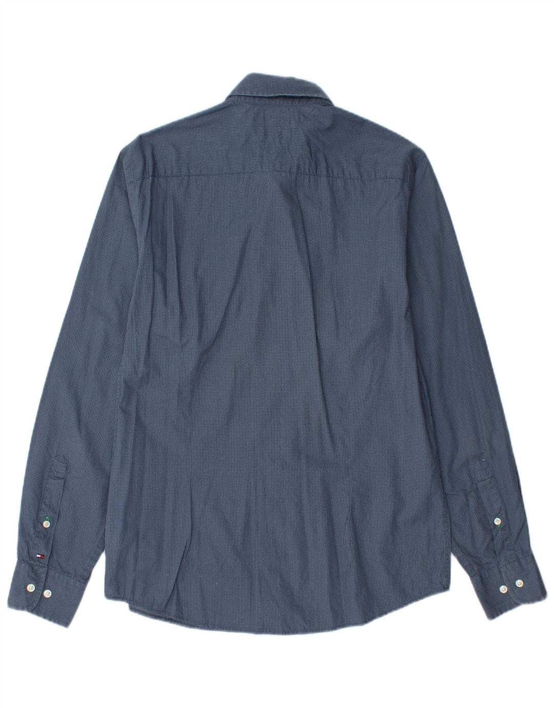 Cămașă TOMMY HILFIGER pentru bărbați, bumbac cu pete albastru mediu