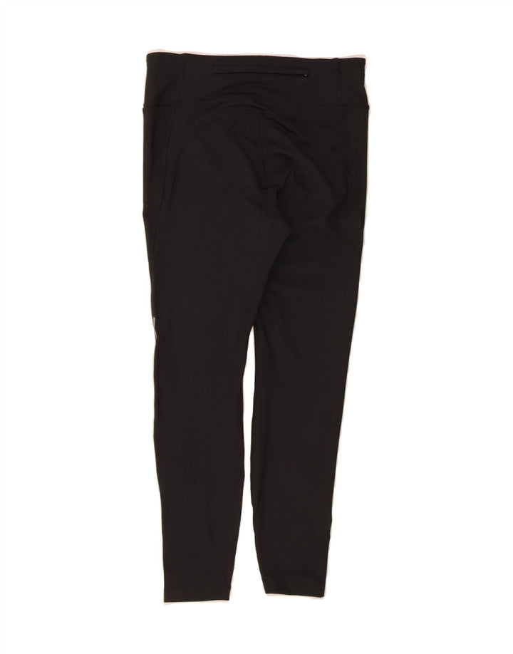 NIKE Womens Dri Fit Crop Leggings UK 14 Medium  Black Polyester Vintage Nike and Second-Hand Nike from Messina Hembry 
