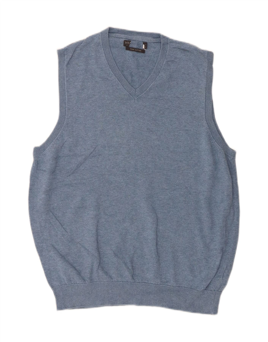 Marks & Spencer Vestă pentru bărbați Tank Top mare, albastru, bumbac