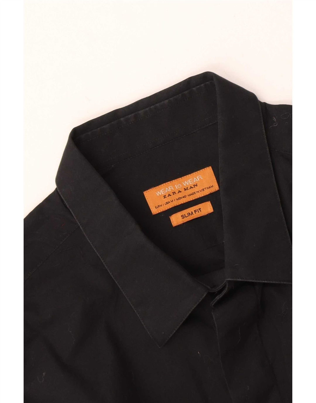 Cămașă Zara bărbați Slim Fit Medium Black