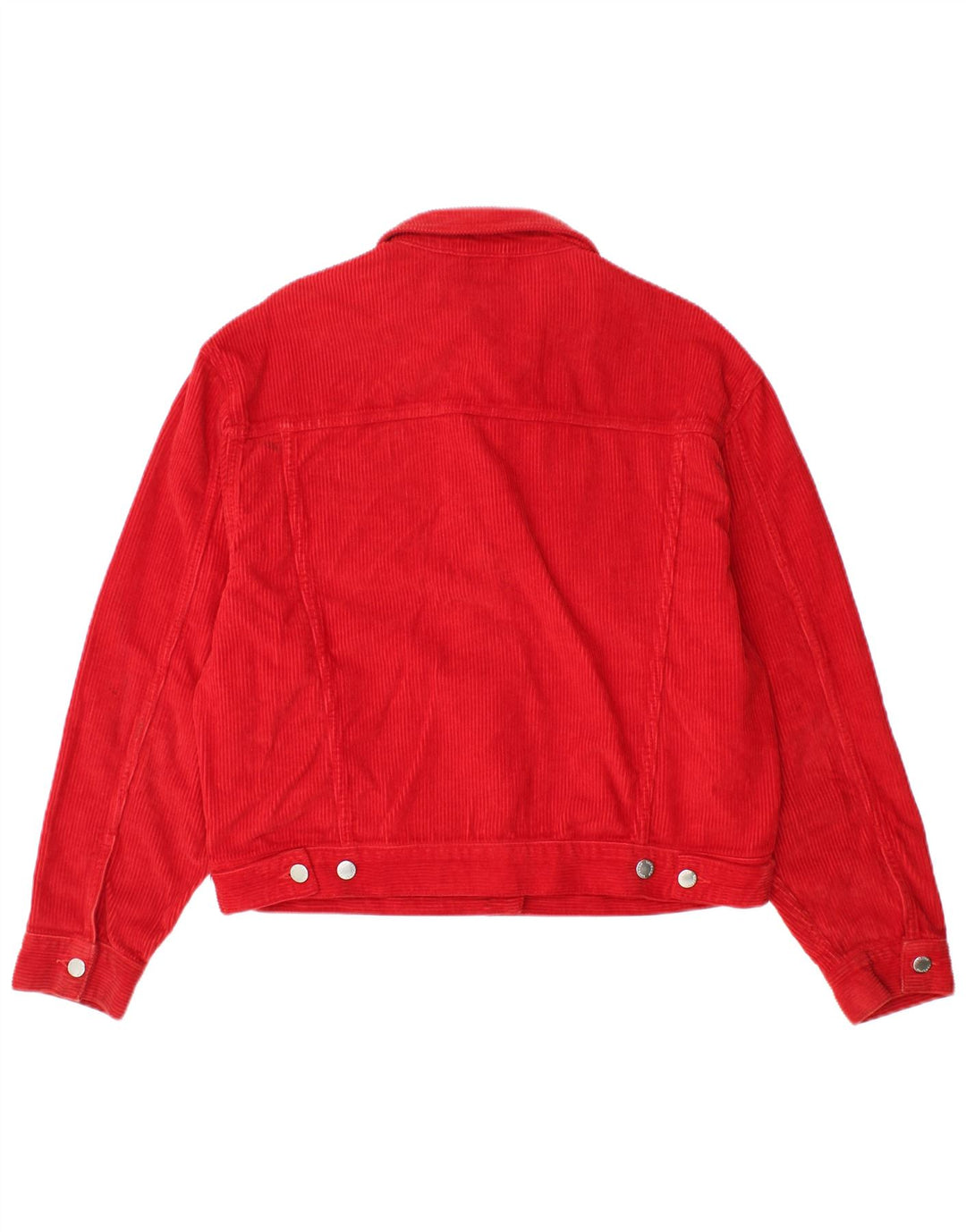 Topshop Jachetă oversized din velur pentru femei UK 10 Small Red Bumbac