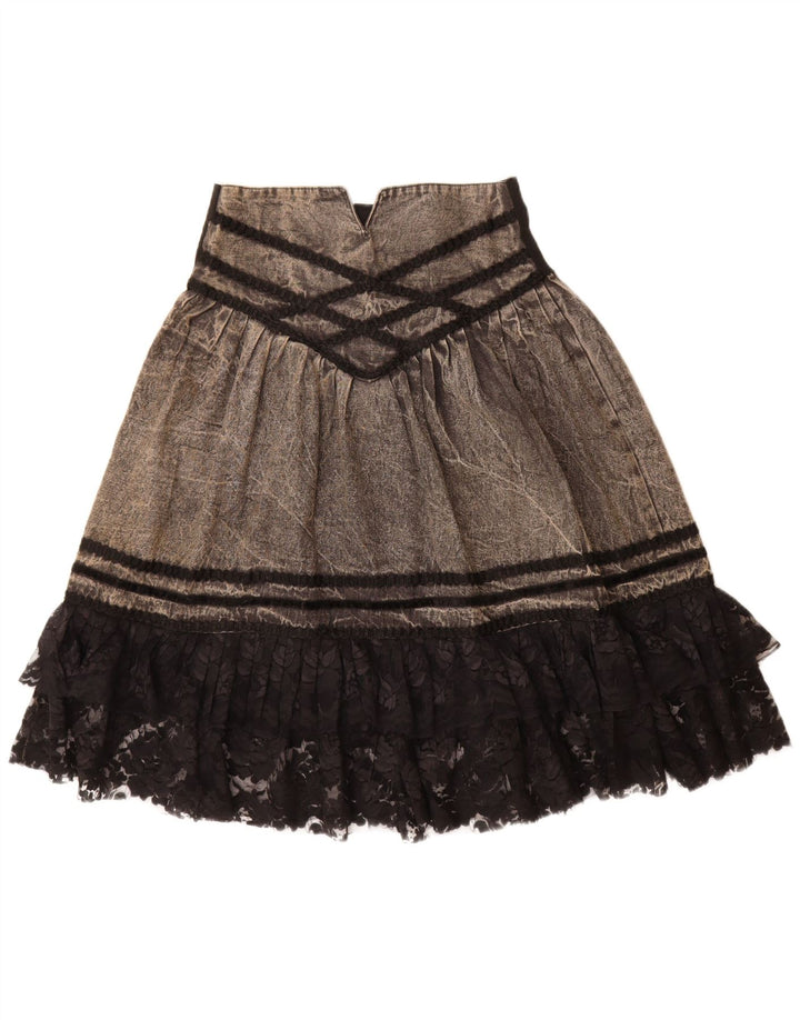 Fusta de blugi pentru femei VINTAGE W28 Gri mediu