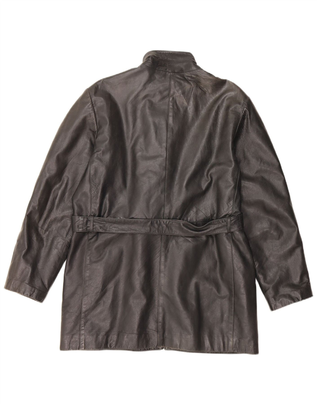 Jachetă de piele vintage pentru femei UK 16, mare, neagră