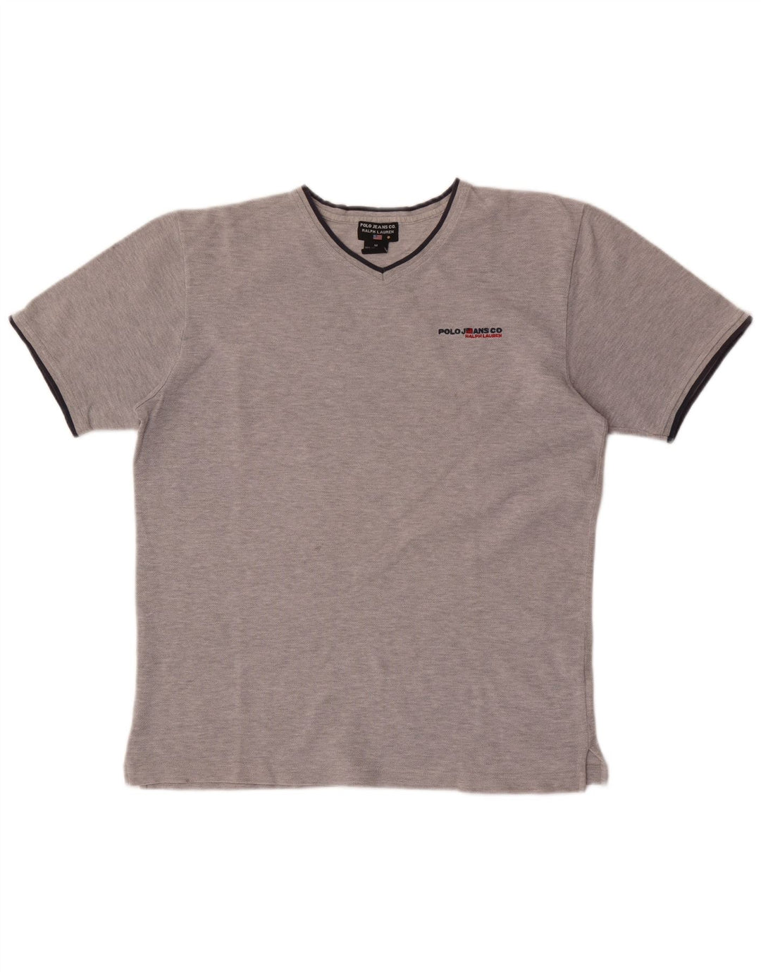 Tricou pentru bărbați Ralph Lauren Top din bumbac cu pete gri mediu
