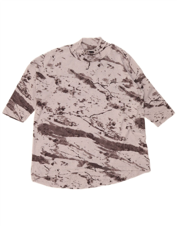 Marks & Spencer Top supradimensionat pentru femei cu mâneci 3/4 UK 14 mare, gri Tie Dye