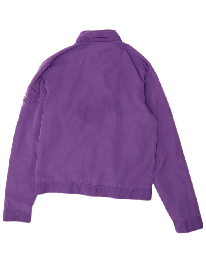 Calvin Klein Jeans Jachetă Bomber cu grafică pentru femei UK 14 Mov mediu