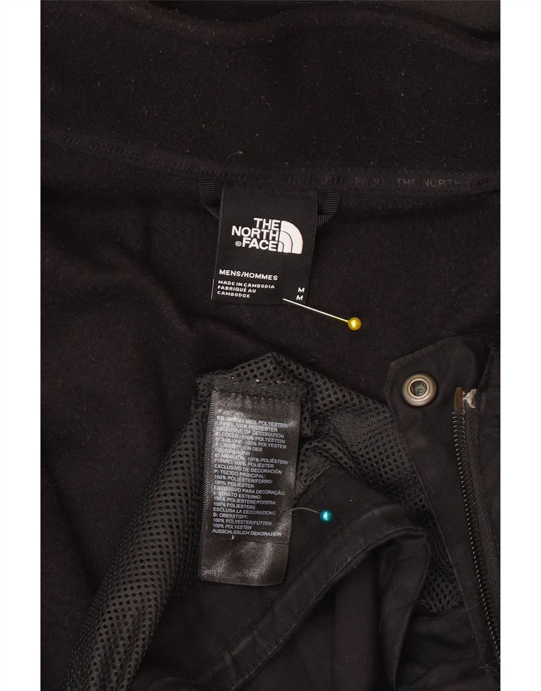 Jachetă Windbreaker pentru bărbați cu glugă The North Face UK 38 Poliester mediu negru