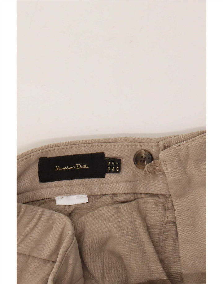 Massimo Dutti Pantaloni chino subțiri pentru bărbați EU 40 Mediu L31 L30 Bej