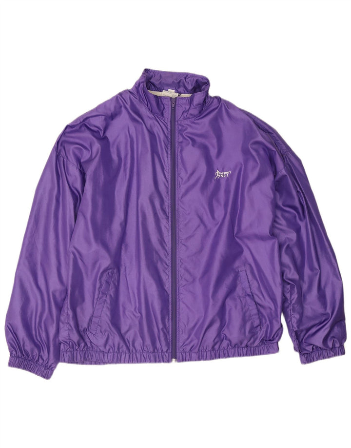 Jachetă de trening vintage pentru bărbați, 2XL, mov, poliamidă