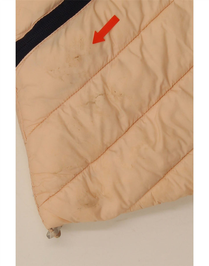 Jachetă căptușită cu glugă Superdry pentru femei UK 10 Small Pink Nylon