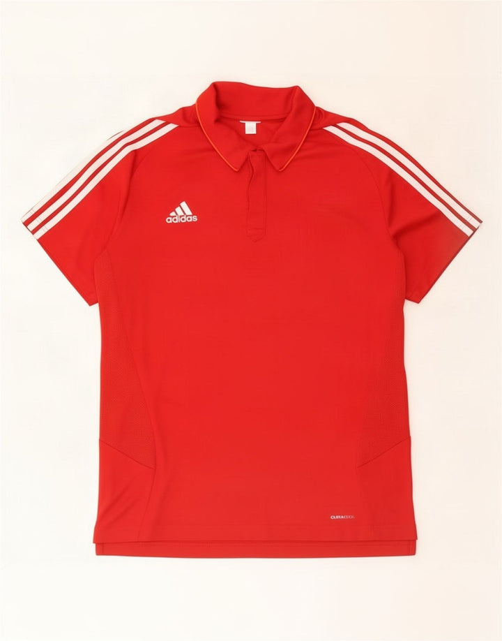 Tricou polo Adidas Climacool pentru bărbați XL, roșu