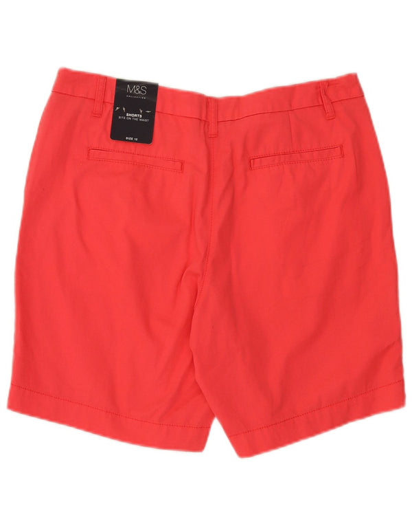 Pantaloni scurti chino pentru femei Marks & Spencer UK 12 Medium W32 Pink Bumbac