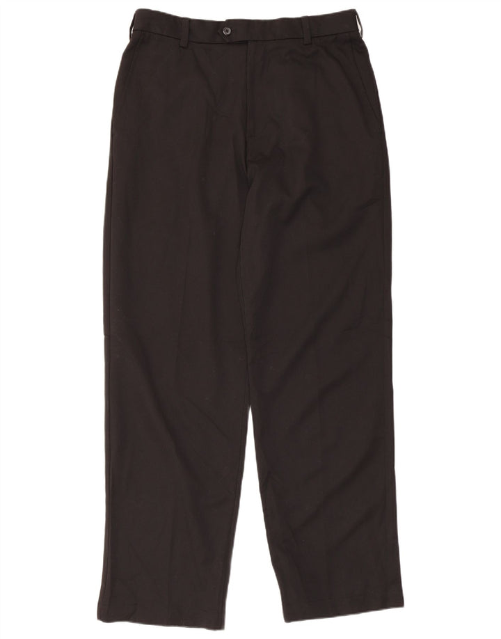 Pantaloni pentru costum de golf drept bărbați Izod L32 L32 Poliester negru