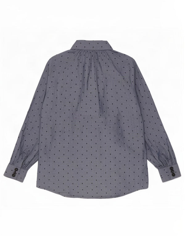 Bluză Cămașă Femei Massimo Dutti EU 40 Bumbac Geometric Albastru Mediu