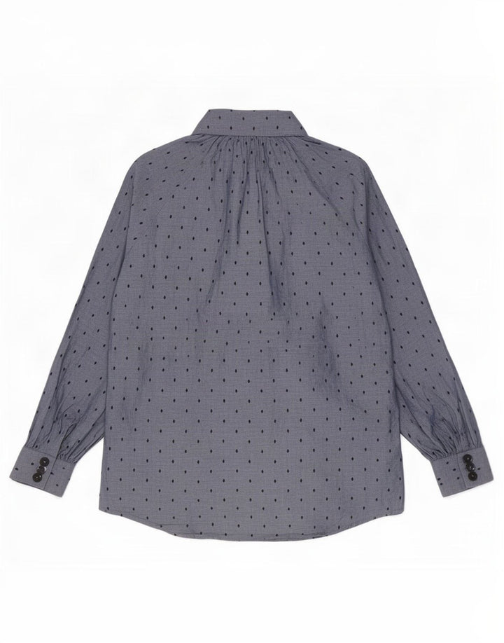 Bluză Cămașă Femei Massimo Dutti EU 40 Bumbac Geometric Albastru Mediu