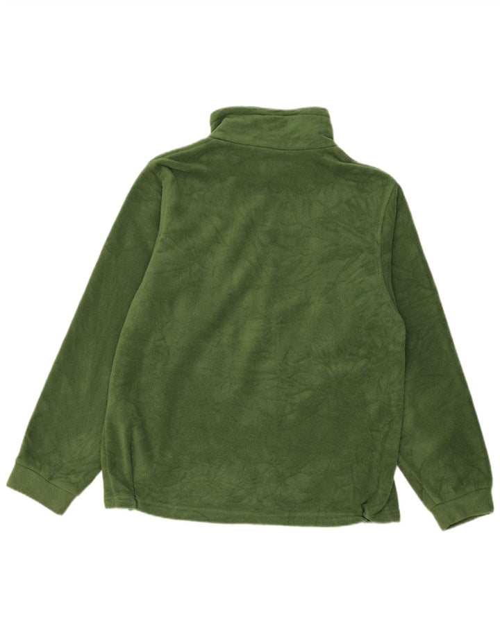 Jachetă fleece Columbia pentru fete 14-15 ani poliester verde