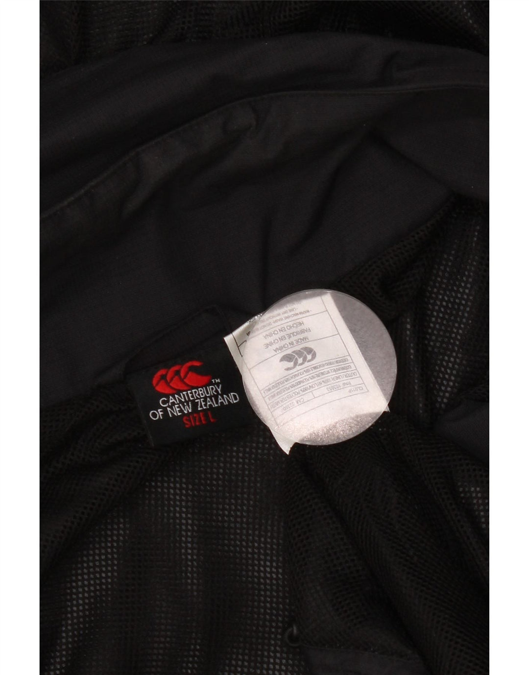 Jachetă de ploaie cu glugă pentru bărbați Canterbury, UK 40, mare, negru, nailon