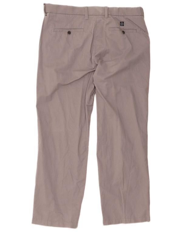 Marks & Spencer Pantaloni Chino Drepți Blue Harbour pentru bărbați W36 L29 gri