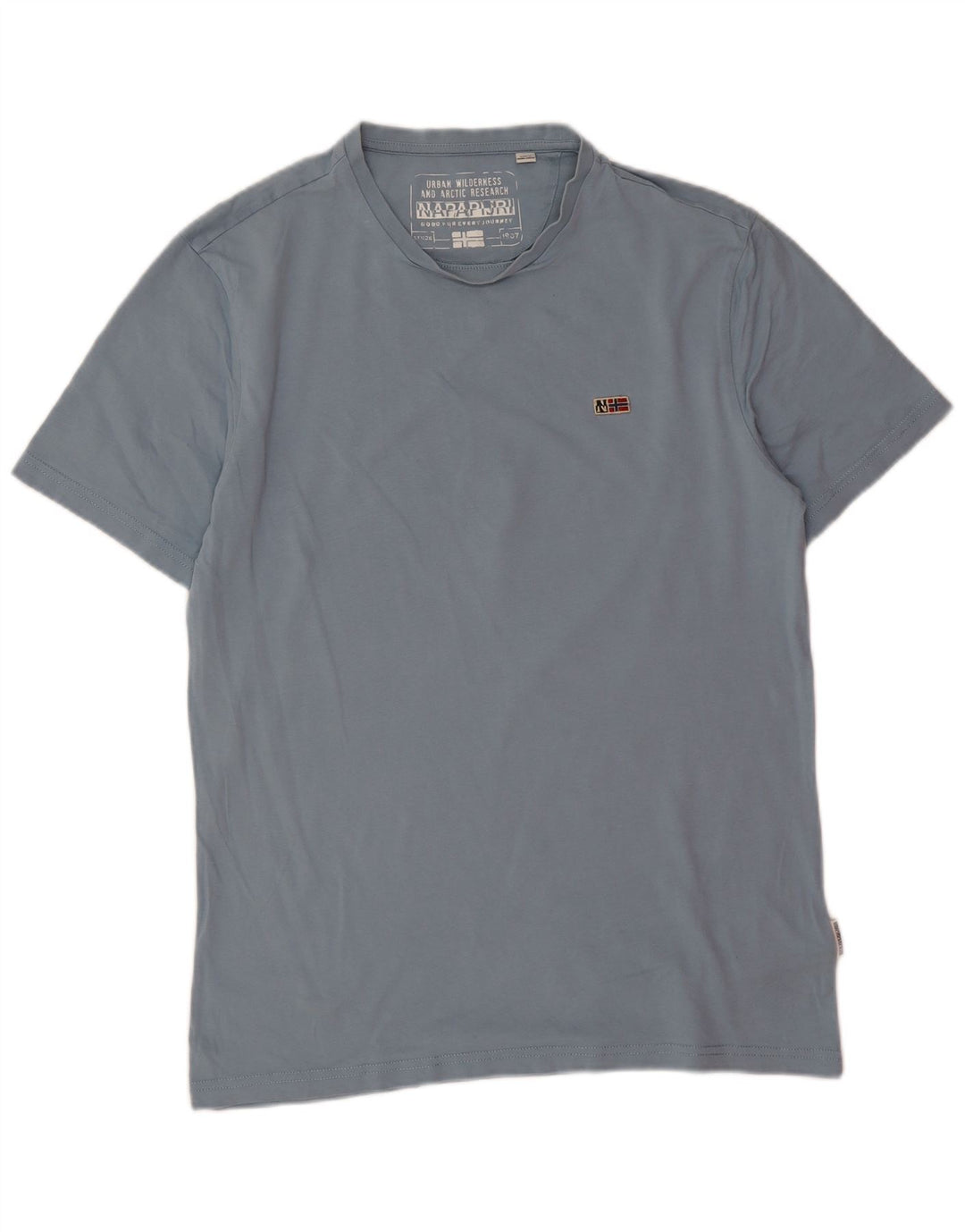 Tricou pentru bărbați Napapijri Top din bumbac albastru mediu