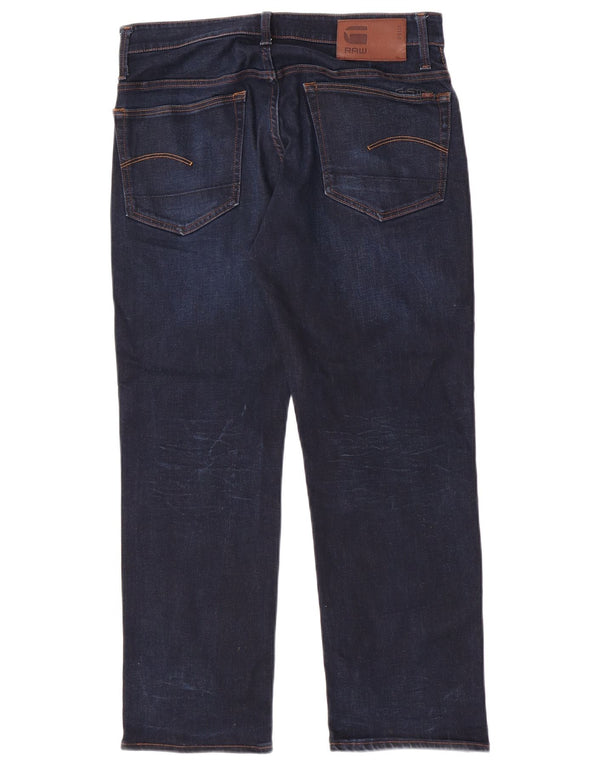 Blugi G-Star 3301 drepte pentru bărbați W33 L28 bumbac bleumarin