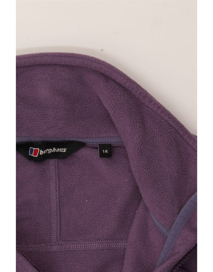 BERGHAUS Womens Fleece Jacket UK 14 Large  Purple Polyester Vintage Berghaus and Second-Hand Berghaus from Messina Hembry 