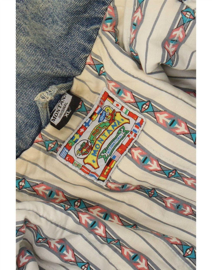 Jachetă de blugi supradimensionată pentru femei MONTANA UK 18 XL bumbac albastru