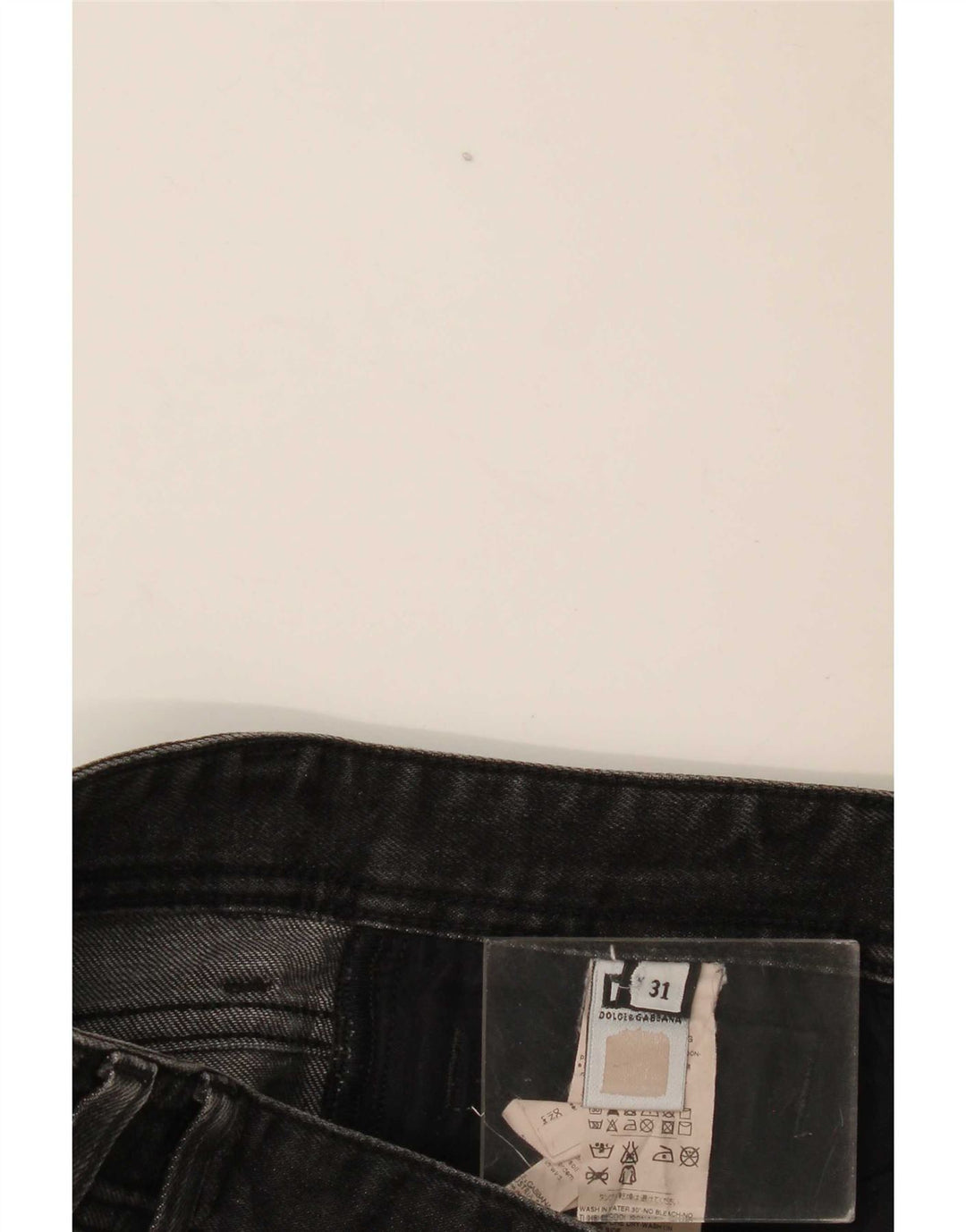 Blugi slim pentru femei Dolce & Gabbana W31 L31 bumbac negru