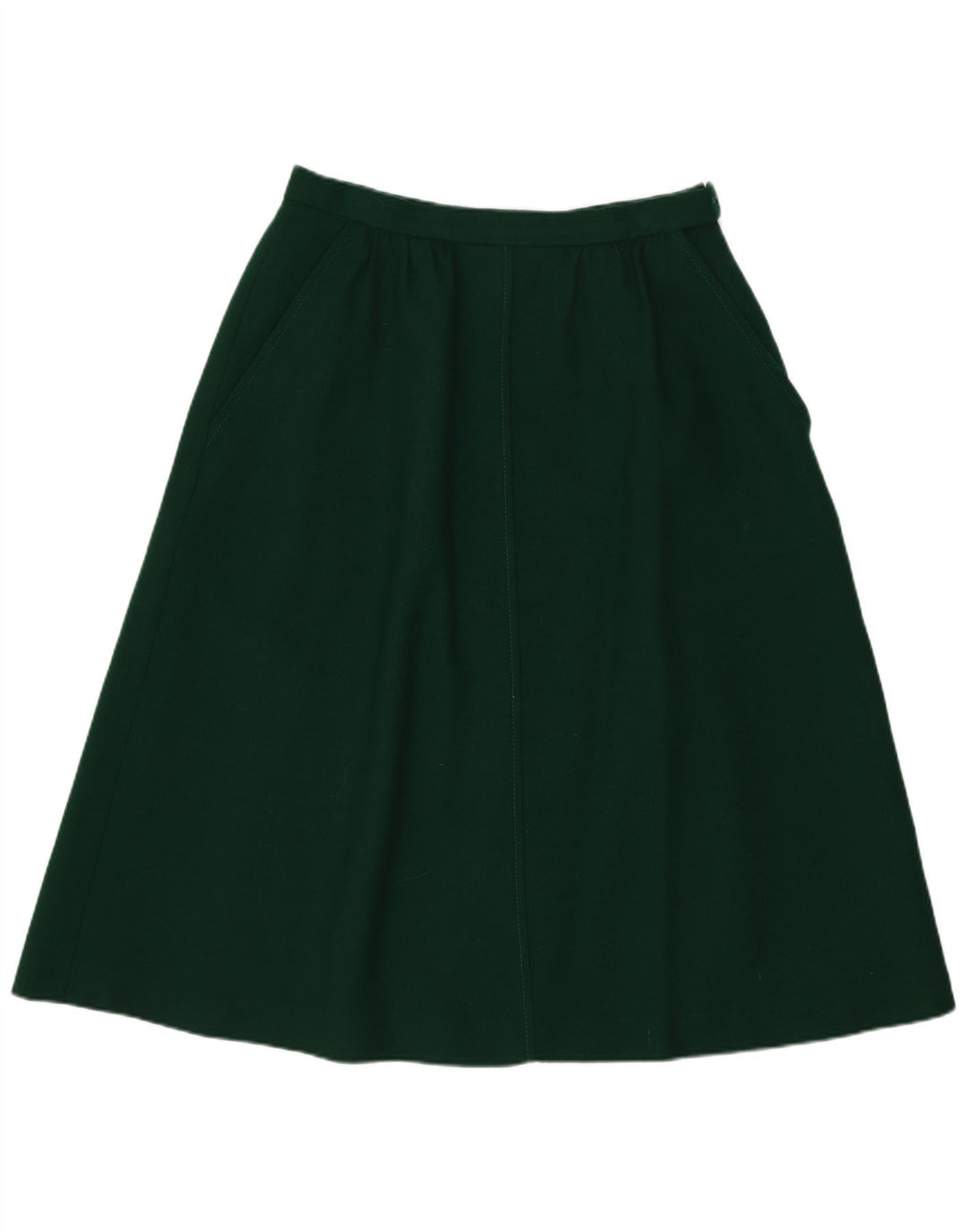 Fustă A-Line Jaeger pentru femei UK 14 Medium W26 Lână verde