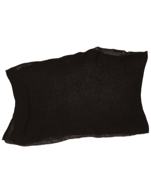 Bluză Poncho pentru femei Zara UK 12 Medium Negru Acrilic