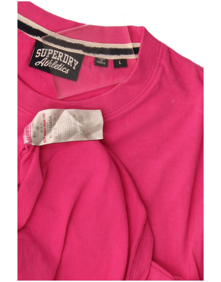 Tricou Superdry pentru bărbați Top mare bumbac roz