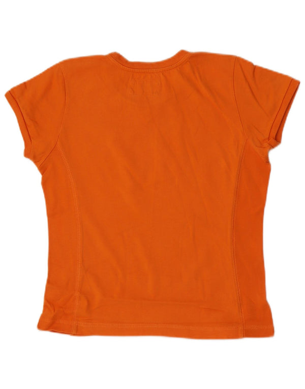 Tricou Champion Womens Heritage Classics Top UK 12 Medium Orange Bumbac