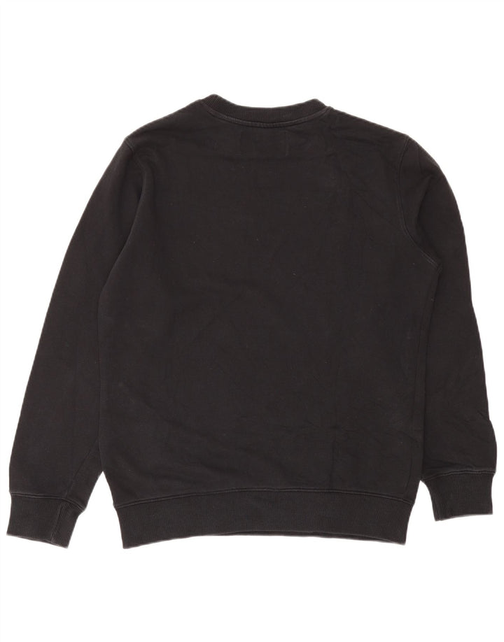 Pulover Calvin Klein pentru bărbați cu grafică, bumbac mediu negru