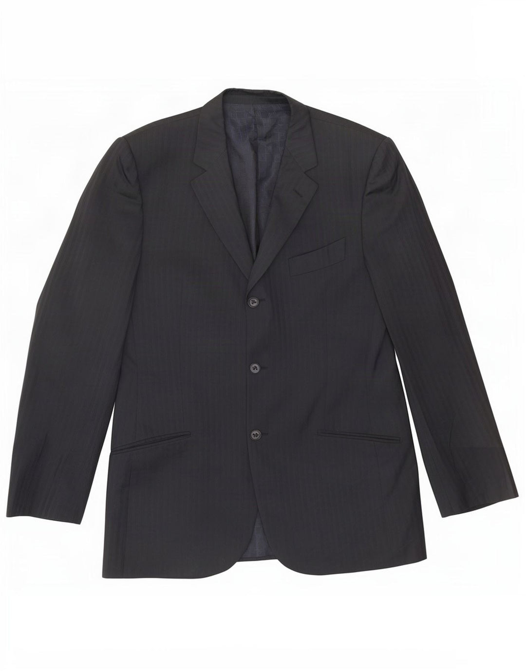 Carlo Pignatelli Jachetă pentru bărbați cu 3 nasturi, IT 52 XL, bleumarin, cu dungi