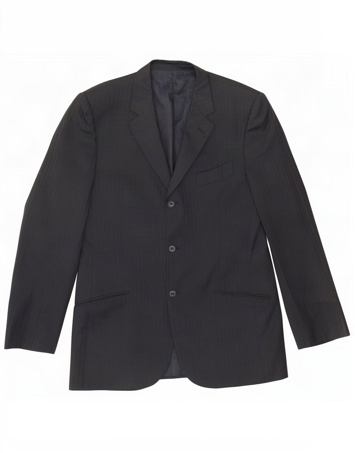 Carlo Pignatelli Jachetă pentru bărbați cu 3 nasturi, IT 52 XL, bleumarin, cu dungi