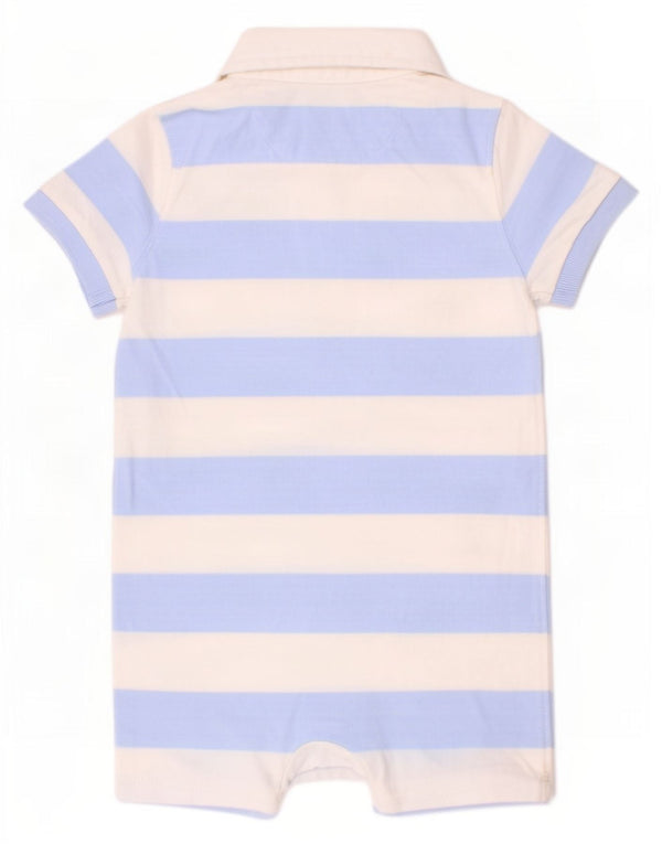 Costum pentru bebelusi Ralph Lauren 12-18 luni, bumbac cu dungi albastre