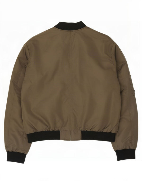 Bomber supradimensionat pentru femei Zara UK 14 Medium Khaki Colorblock