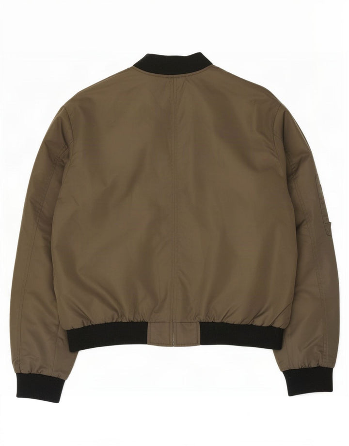 Bomber supradimensionat pentru femei Zara UK 14 Medium Khaki Colorblock