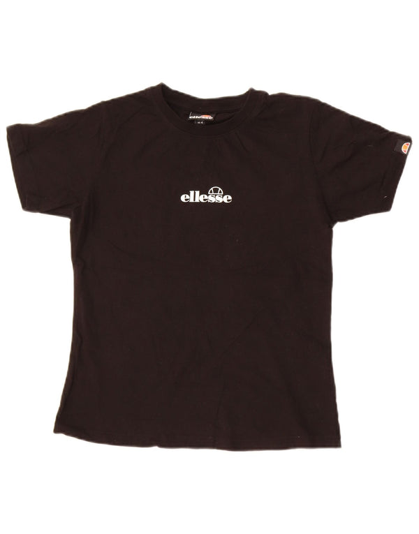 Tricou cu grafic pentru femei Ellesse Top UK 8 Small Black Bumbac