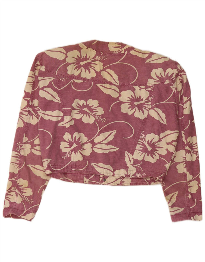 STREET ONE Jachetă Crop pentru Damă EU 36 Bumbac Floral Roz Mic
