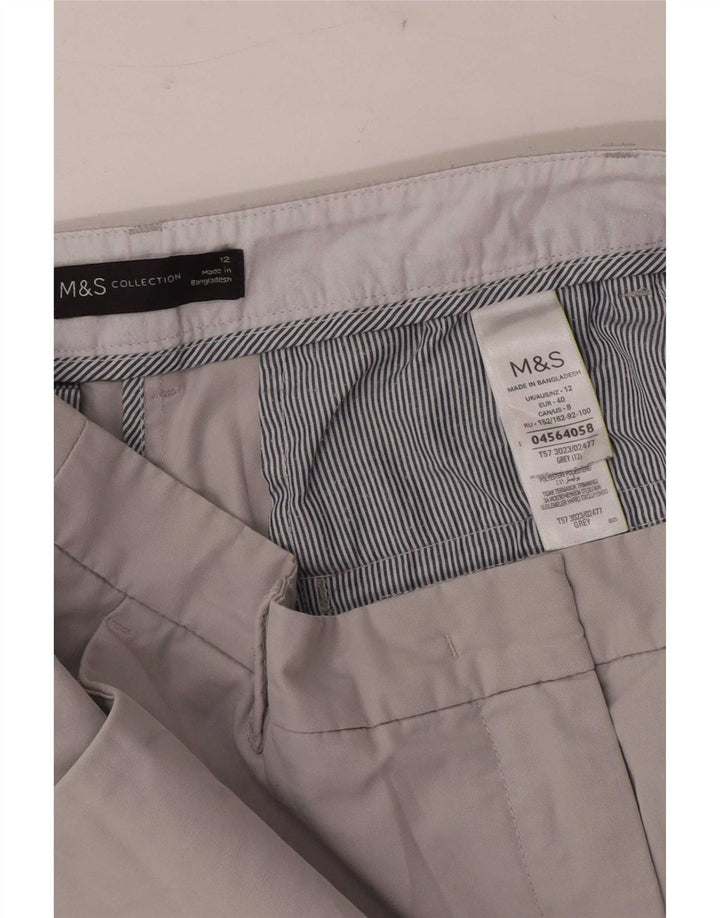 Pantaloni scurti chino pentru femei Marks & Spencer UK 12 Medium W30 Bumbac gri