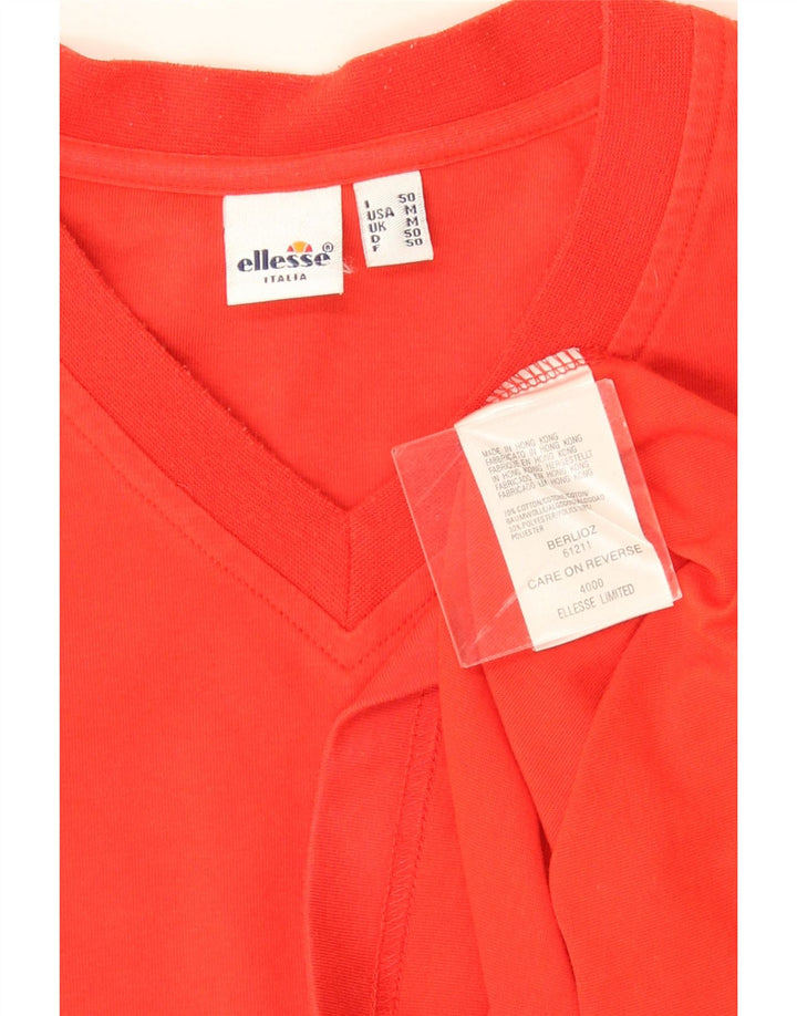 Tricou pentru bărbați Ellesse Top din bumbac roșu mediu