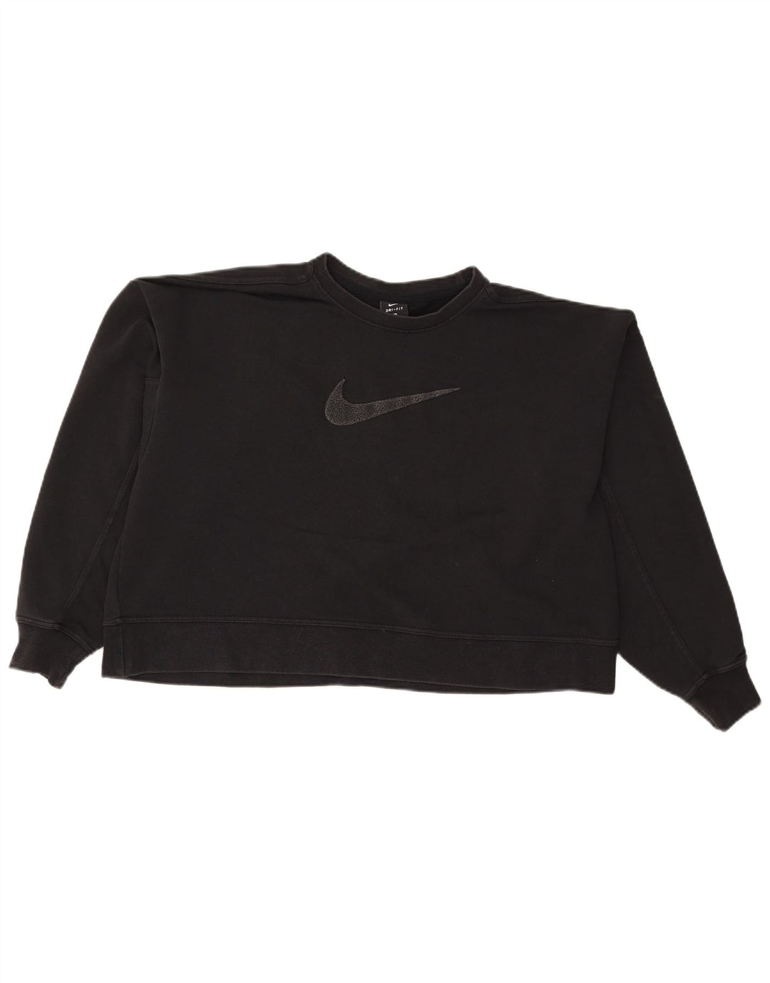 Pulover pentru femei Nike Crop Graphic Oversized Sweat UK 16 Large Black