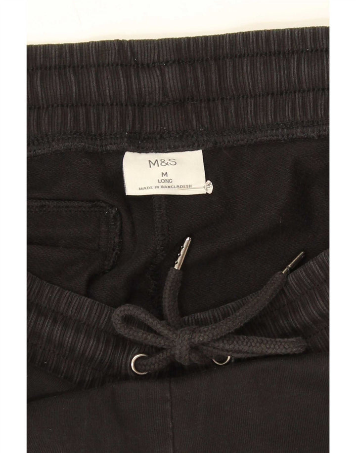 Pantaloni de trening pentru bărbați Marks & Spencer, bumbac mediu negru