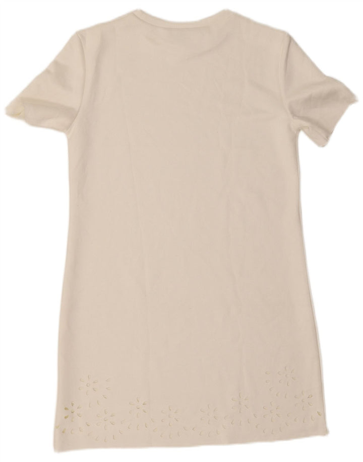 Rochie ZARA Femei Schift UK 10 Small White Floral